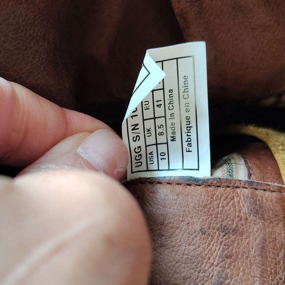 UGG Australia Darcie Tall Distressed Leather Riding Boots Buckle Women US 10 - Picture 14 of 17